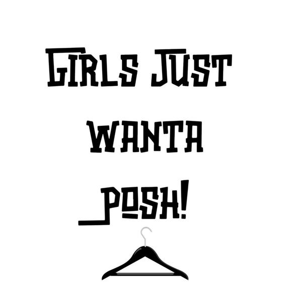 Girls Just Wanta Posh White Black Graphic T-Shirt Medium - Picture 3 of 10